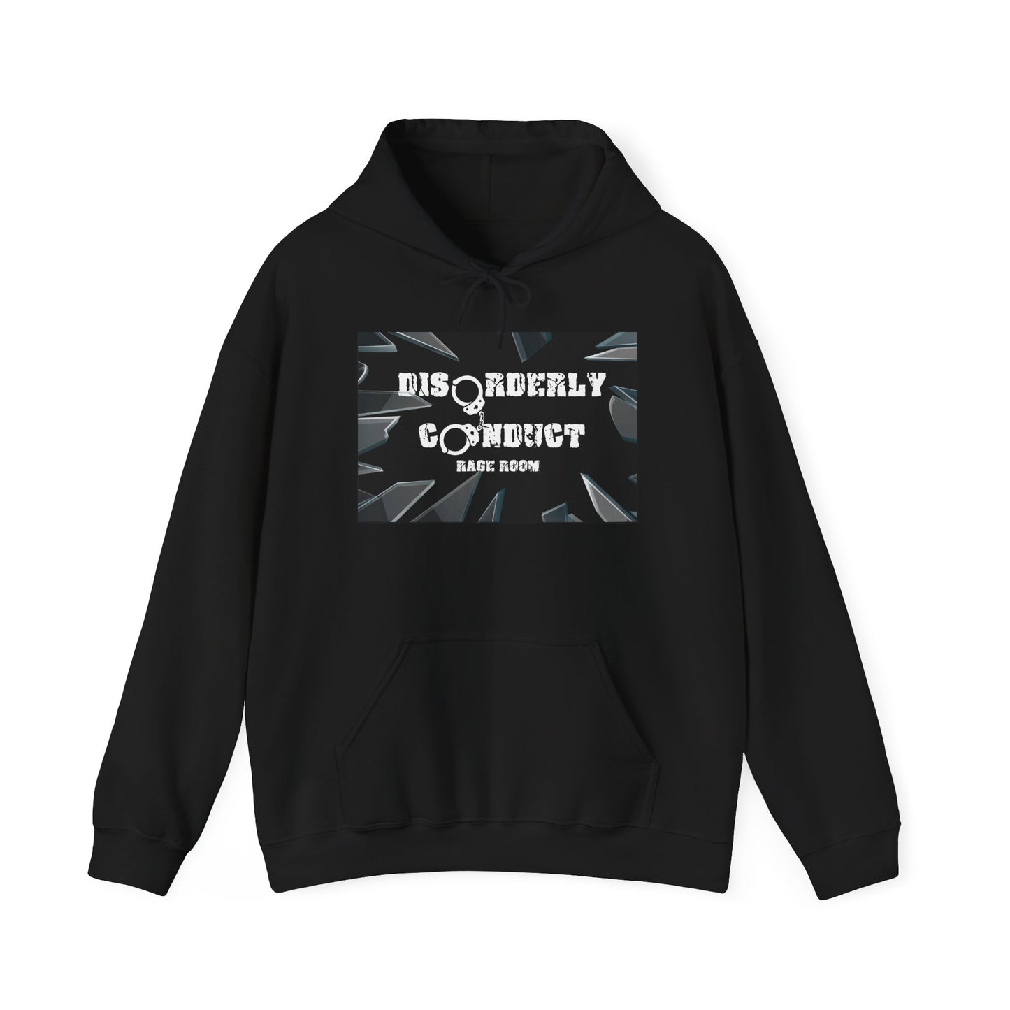 I'M HERE TO SMASH SHIT UP! Disorderly Conduct Rage Room Unisex Heavy Blend™ Hooded Sweatshirt