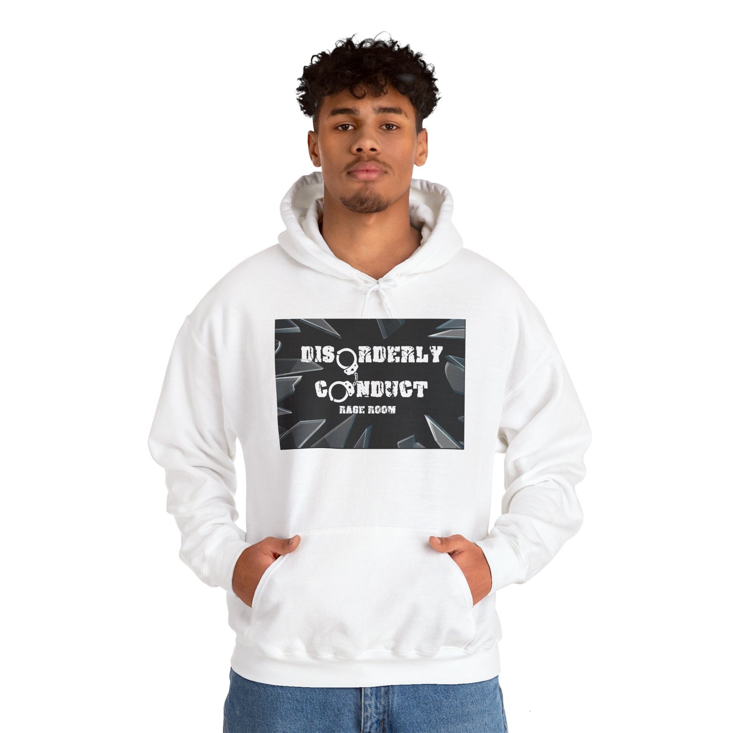 Disorderly Conduct Rage Room Unisex Heavy Blend™ Hooded Sweatshirt