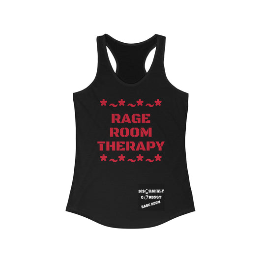 *~ RAGE ROOM THERAPY *~  Women's Ideal Racerback Tank Top