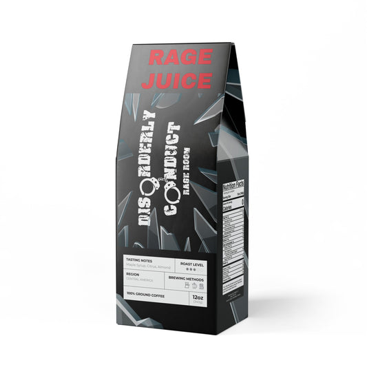 RAGE JUICE COFFEE! Disorderly Conduct Rage Rooms Broken Top Coffee Blend (Medium Roast)