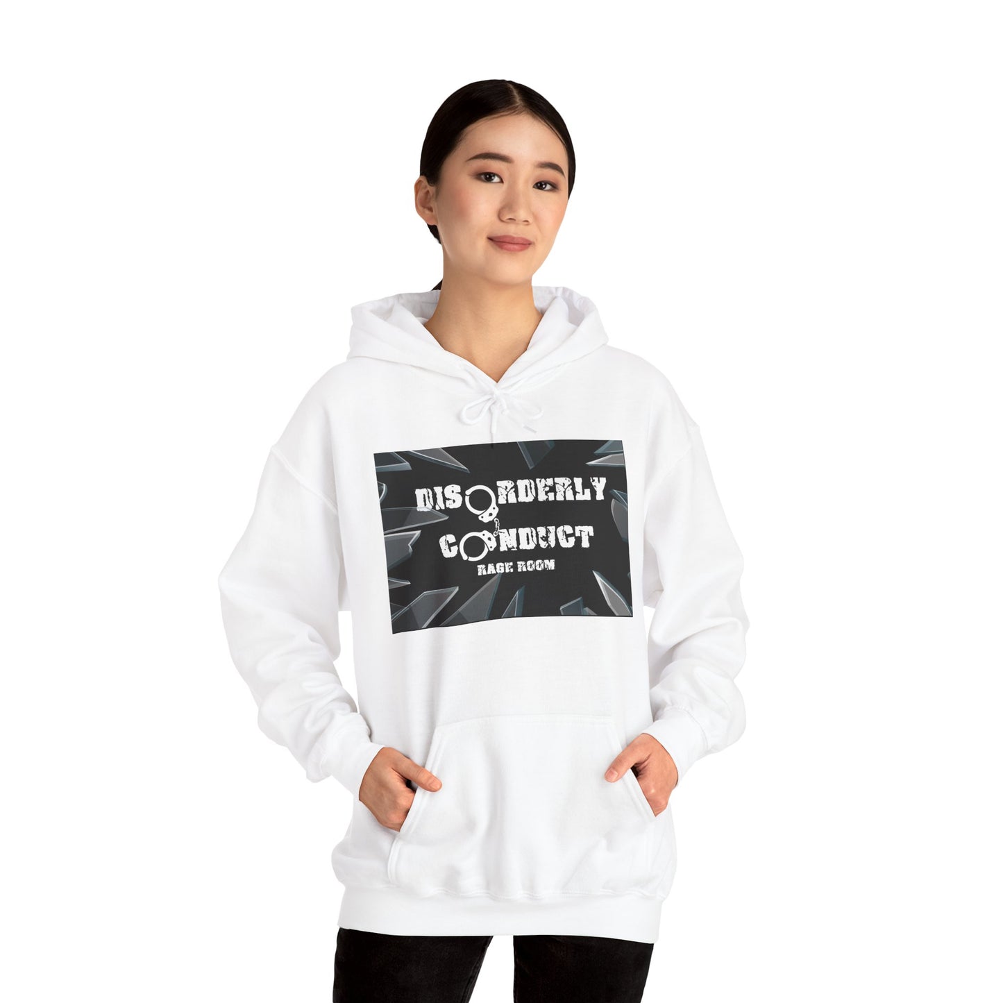 Disorderly Conduct Rage Room Unisex Heavy Blend™ Hooded Sweatshirt