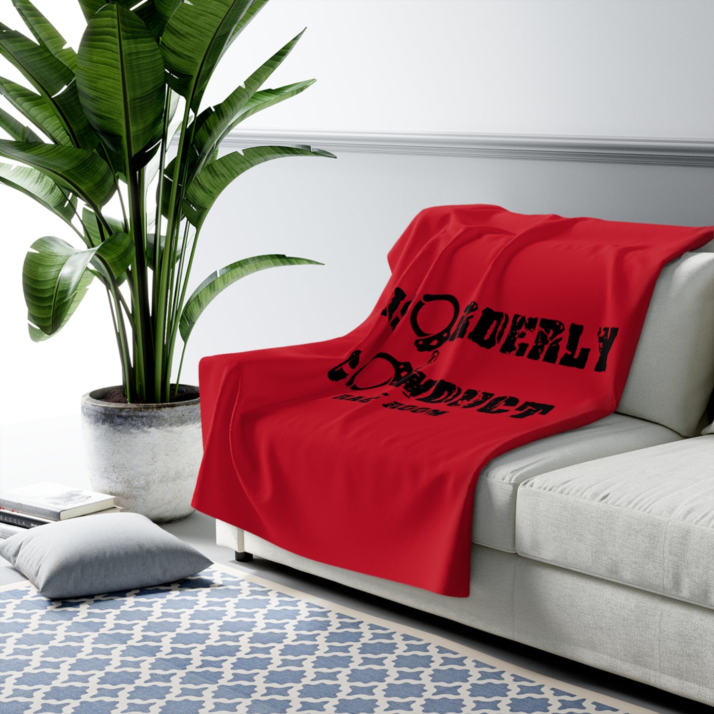 DISORDERLY CONDUCT RAGE ROOMS Sherpa Fleece Blanket