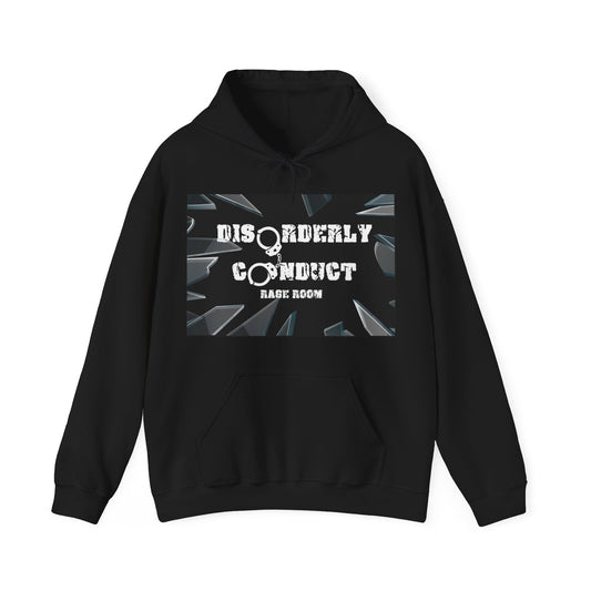 I'M HERE TO SMASH SHIT UP! Disorderly Conduct Rage Room Unisex Heavy Blend™ Hooded Sweatshirt